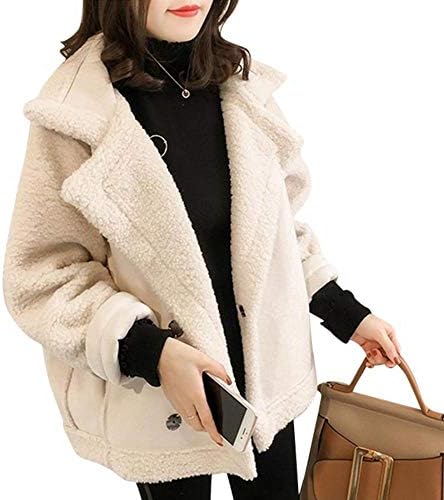 ボア ジャケット コート レディース レトロ ゆったり ショート アウター 長袖 防寒 暖かい 秋冬 もこもこ ふわふわ ボアコート ライダース ボアジャケット あったか 通学 通勤 女性用 フリーサイズ