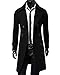 Huiyuzhi Men's Long Double Breasted Overcoat Trench Coat