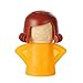 Microwave Cleaner Angry Mama Microwave Oven Steam Cleaners Easily Cleans the Crud in Minutes Disinfects With Vinegar and Water for Home or Office Kitchens-Random Color (1 Pieces)