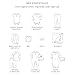 Burt's Bees Baby - Set of 2 Bee Essentials Footed Coveralls + Knot Top Hats, Blueberry (6-9 Months)