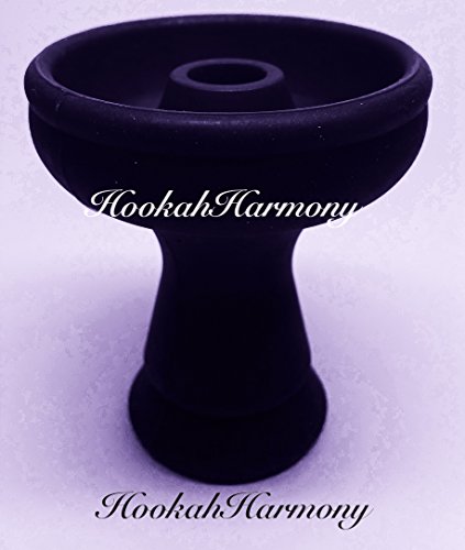 Black-Silicone-Shisha-Land-Hookah-Phunnel-Bowl-New-Lotus-Head-Makers-of-Dream-D-Hose-Funnel