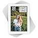 Mat Board Center, Pack of 25, 5x7 for 4x6 White Mats - Acid Free, 4-ply Thickness, White Core - for Pictures, Photos, Framing