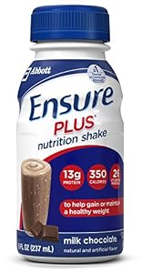 Image of Ensure Plus Nutrition Shake, Milk Chocolate, 8 ounces, 24 count