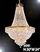 French Empire Crystal Gold Chandelier Lighting - Great for The Dining Room, Foyer, Entry Way, Living Room - H30
