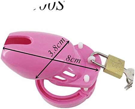 nvkdz tshirts Pink Plastic Male Chástí-ty Ring CB6000 CB6000S Cage Chástí-ty Cage Sl Lock Pleasure Games Joyful Toys G7-3-5,CB6000S