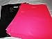 100 12x15 Glossy Pink and Black Plastic Merchandise Bags w/Handles