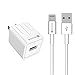 Spater 5-Feet iPhone Cable and a USB Travel Wall Charger for iPhone X, iPhone 8, iPhone 7/ 7s / 6 / 6s 5 / 5s, iPad Mini, iPod Touch, iPods