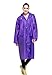 Aircee Lightweight Easy Carry Poncho Wind Hooded Jacket Raincoat (Purple)