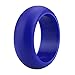 (Price/6 Pcs) GOGO Premium Man's Silicone Wedding Rings - 9 mm Wide(3 mm Thick) Flexible Wedding Bands - Great for Sports or Outdoors - Assorted,10