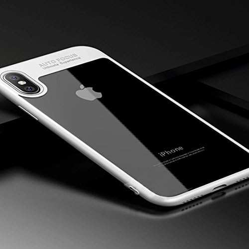 HG TPU Hybrid Ultra-Thin Hard Back Cover case For Apple iPhone 10/X (White)
