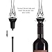 Zestkit Wine Aerator Pourer Modern Aerating Pourer Red and White Wine Decanter Spout, Black