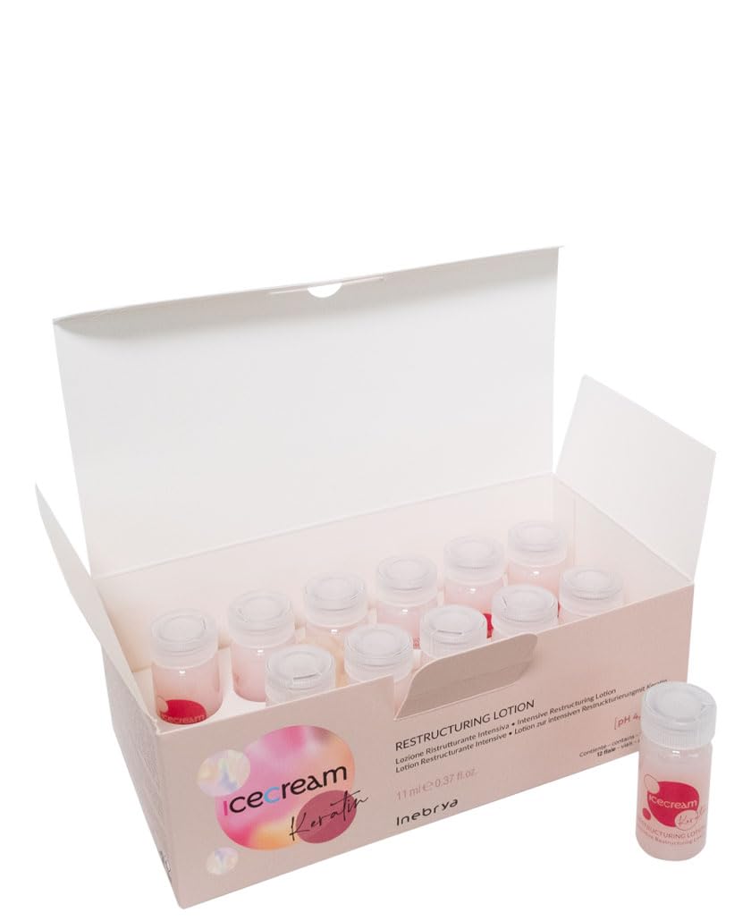 Inebrya Ice Cream Keratin Lozione Ristrutturante Intensiva 12x11ml