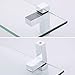 Bathroom 19.6 Inches Tempered Glass Shelf with 8mm Thick Rectangular Glass Extended, Wall Mount, Polished Chrome BGS3201