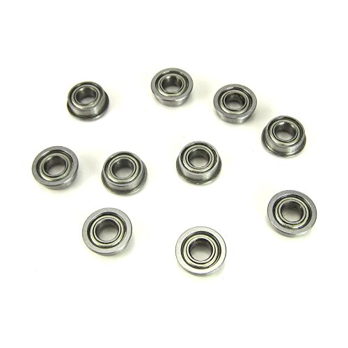 10pcs. 4x8x3mm Flanged Precision Ball Bearings Chrome Steel Metal Shields