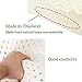 Latex Pillow, ALPHA LATEX Thailand Natural Contoured Organic Pillows for Neck Pain Anti-Mite Hypoallergenic Bed Pillow for Sleeping - Low&High Ergonomic Contour Design for Back &Side Sleepers