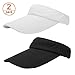2 Pack Summer Visor Sun Cap - Casual Outdoor Sport Hat for Men and Women