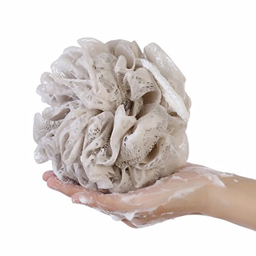 Bath Shower Sponge Pouf Loofahs Mesh Brush Shower Ball, Mesh Bath and Shower Sponge Pack of 3 (60g/pcs) Shower Bouquet-Big,Full Lather Cleanse-Eco-friendly Exfoliating Mesh Brush Pouf Bath Shower Ball