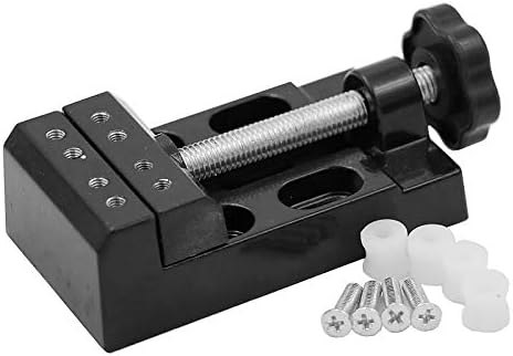 DingGreat Universal Mini Bench Vise Clamp Small Table Bench Vise for Jewelry Watch Walnut On DIY Sculpture Craft Carving Tool