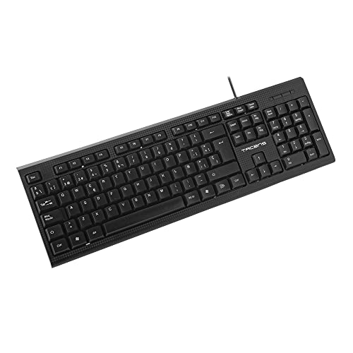 Tacens Anima AK0ES, Tastiera Membrana per PC, USB, Layout Spagnolo, Nero