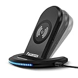 FULOXTECH iPhoneX Wireless Charger Stand,10W Fast Charging Pad Stand(No AC Adapter) for Samsung Galaxy S9/S9+ Note 8/5 S8/S8+ S7/S7 Edge,7.5W for iPhoneX/8/8+,5W for All Qi-Enabled Devices Black