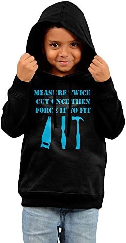 Kids Measure Twice Cut Once Woodworking Carpentry Vintage Pullover