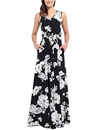 Comila - Vestido largo de verano con cuello en V y bolsillos