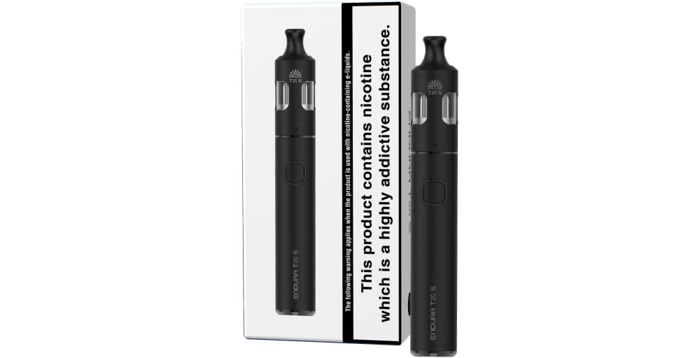 INNOKIN Endura T20-S Vape Kit (Black) Prism T20S MTL Tank, 1500mAh Battery Box Mod - Sleek, User-Friendly Electronic Cigarette with Optimal Performance No Nicotine
