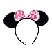SuperLi Mickey Mouse Ears Headband Costume Acessory for Boys and Girls Birthday Party or Celebrations (Set of 10)