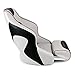 Leader Accessories Two Tone Captains Bucket Seat Boat Seat Premium Sports Flip Up Boat Seat(Light Grey/Black,Dark Red Piping)