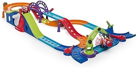 Toddler Kids Go Grippers Launch & Roll Versatile Train Set with Special Easy-to-Grasp Material and Design