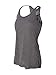 Bella+Canvas Women's Flowy Racer Back Light Tank Top, Large, Dark Grey Heather