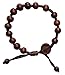 Hand-made Dark Wood Rosary Bracelet