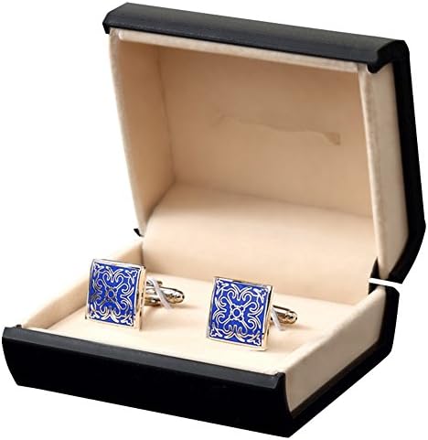Maogo Unqiue Stylish Modern Cufflinks for Shirt Wedding Business with a Gift Box (#12)