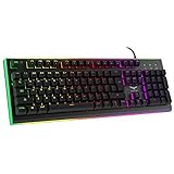 HAVIT RGB Backlit Wired Membrane Gaming Keyboard, Mechanical-Similar Typing/Gaming Experience