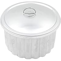 Nicul Flan Pudding Mold With Lid Banho Maria Canelada Made in Portugal (N.20 8.5" - 20cm)