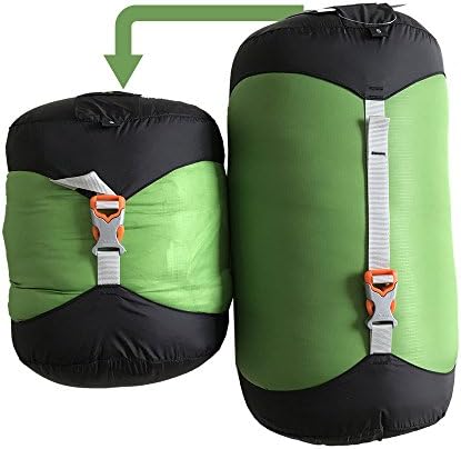 WIND HARD Compression Stuff Sack Waterproof Sleeping Bag Compression Stuff Sack Pack Storage Bags 5 Size (3.3L-10L)
