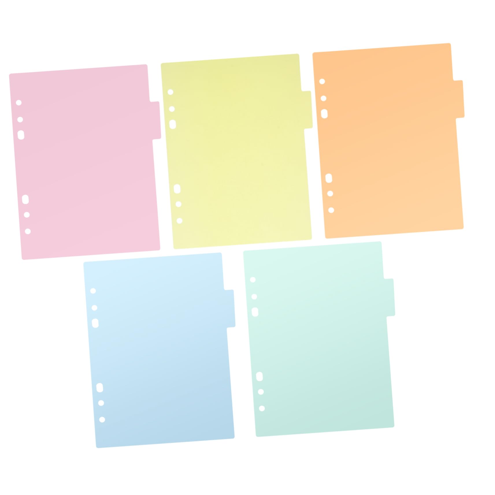 YeahiBaby Index Dividers Plastic Folder Index Divider for Notebook Memo Book 10 Sheets