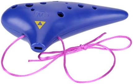 12 Hole Ocarina Plastic Alto C Vessel Flute Wind Musical Instrument Legend of Zelda with Music Score
