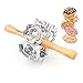 FCOZM Metal Revolving Donut Cutter Maker Machine Mold Pastry Dough Baking Roller For Cooking Baking (Aluminum2)