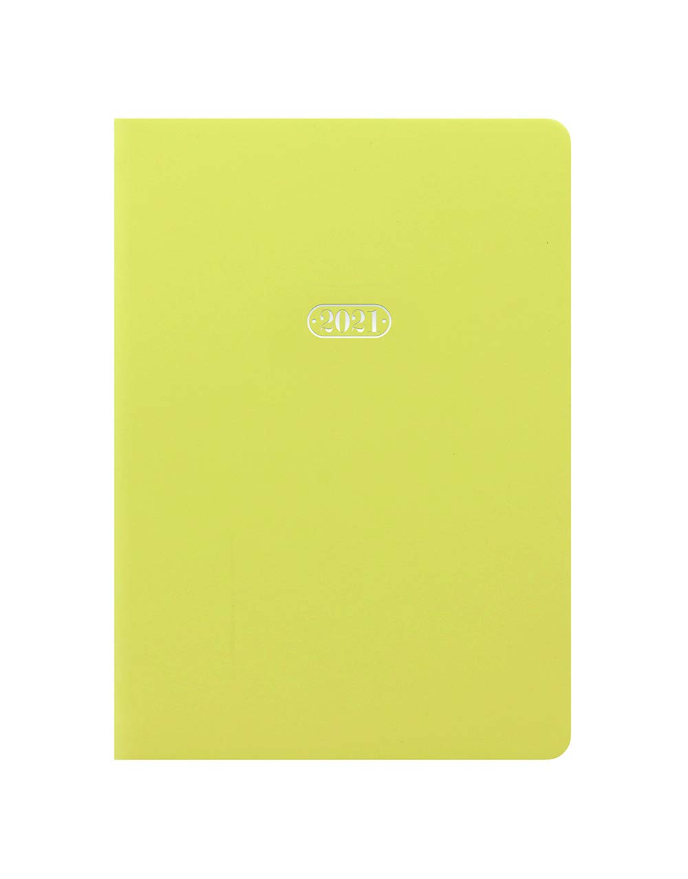 Letts Pastel A5 Week to View 2021 Diary - Lemon, 21-081176