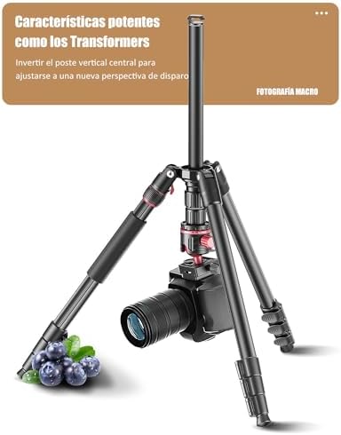 Trípode Profesional 188 cm con Cabezal de Bola 360°