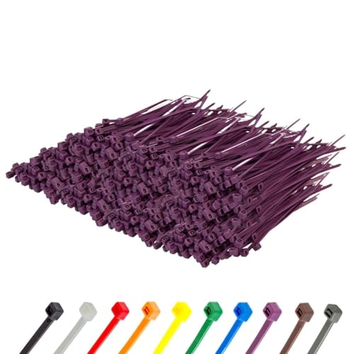 GTSE 4 Inch Purple Zip Ties
