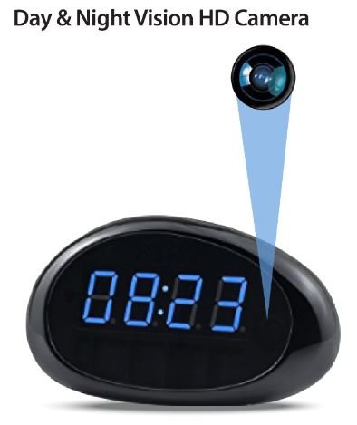 1080P Clock Hidden Camera Covert Nanny Cam P2P IP Security Cameras Night Vision Support Video Recorder By Cascade Point