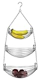 Home Basics 3-Tier Hanging Basket Hammock (Chrome) (Lawn &amp; Patio)
