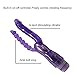 LUOGE VicQueen Crystal G-spot Butt Plug Double Pleasure Vibrator Anal Massage Dual Penetrator Vibe (purple)