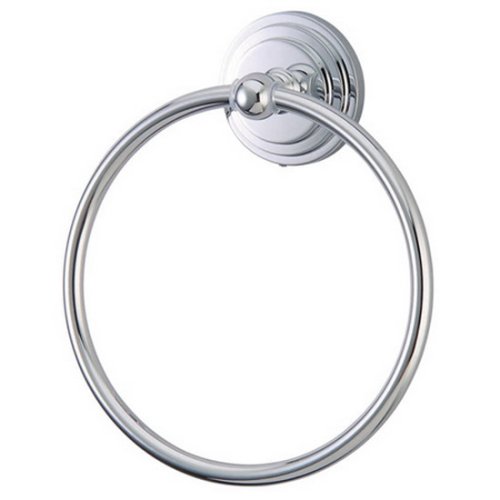 Kingston Brass BA2714C Milano 6-Inch Towel Ring, Polished Chrome