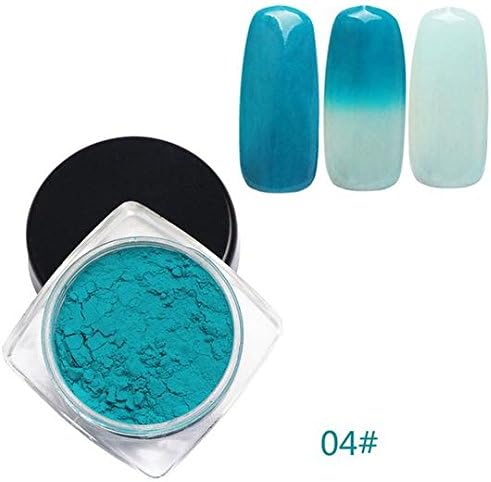 Fashion Nail Art Powders Pigment Thermal Temperature Change Color Powder Nails Decoration