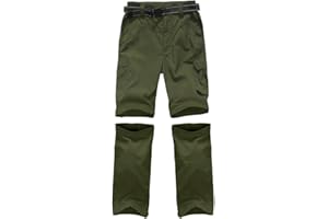 ANYANMOUTN Boy's Hiking Cargo Pants Kids' Outdoor Quick Dry Pants Casual Youth Climbing Convertible Trouser Fishing Pants
