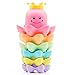 Yansion Baby Stacking Bath Toys Nesting Cups Toddler Water Playing Octopus Rain Educational Toy