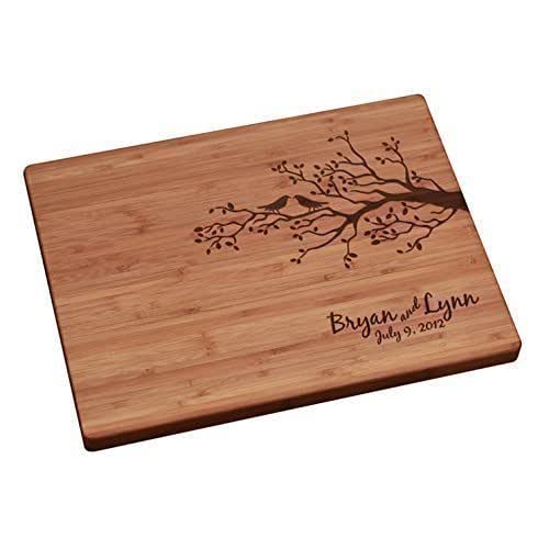 Personalized Cutting Board Birds on a Branch Handmade